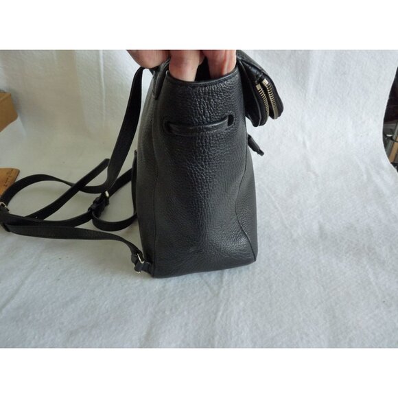 Kate Spade Leila Flap Backpack Black Medium EUC